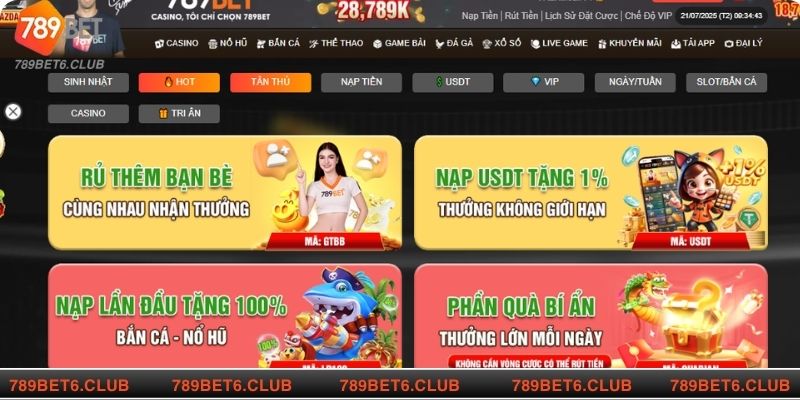 789BET thường xuyên tổ chức các chương trình khuyến mãi hấp dẫn