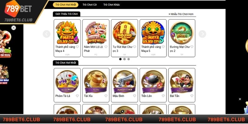 Người chơi trải nghiệm kho trò chơi đa dạng sau khi đăng ký 789BET